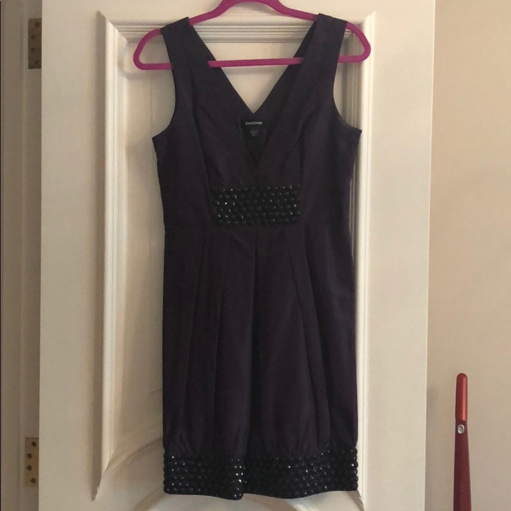 Plum with black beaded detailing